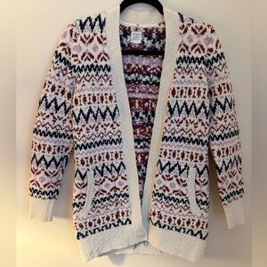 L.L. Bean Cotton Open Cardigan Fair Isle | Cabincore | Scandi Girl